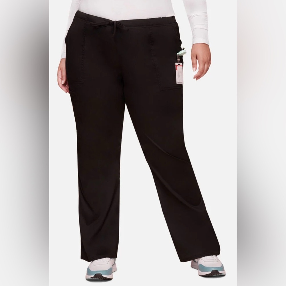 2 pack Cherokee Women's Workwear Core Stretch 
 Black Scrub Pants | sz Med Tall